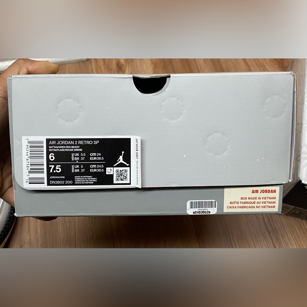 Union LA x Air Jordan 2 Retro SP "Grey Fog" Size 7.5 - Picture 9 of 12